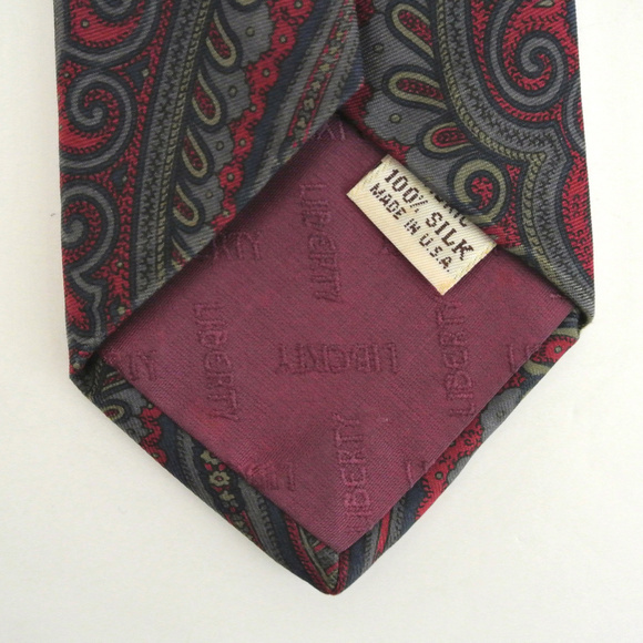 LIBERTY of LONDON Paisley print silk tie - Picture 4 of 5